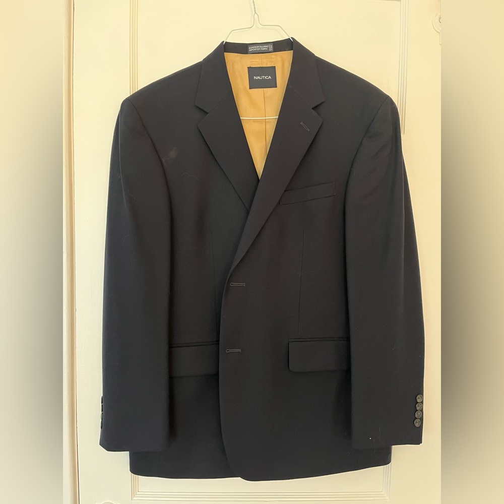 Nautica Men’s 100% Wool Suit Jacket